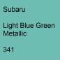 Preview: Subaru, Light Blue Green Metallic, 341.